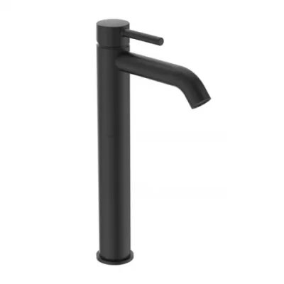 baterie lavoar inalta ideal standard ceraline negru mat cu ventil click clack