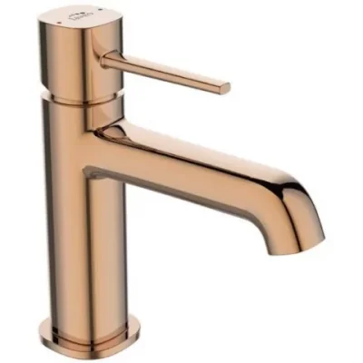 Baterie lavoar Casa Blanca Laveo POLLA, auriu rose cu ventil click-clack, H17 cm