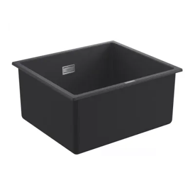 Chiuveta compozit Grohe K700U cu o cuva 45.7x40.6 cm negru granit