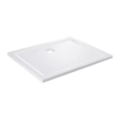 cadita dus patrata grohe slim acril 80x80 cm alb alpin