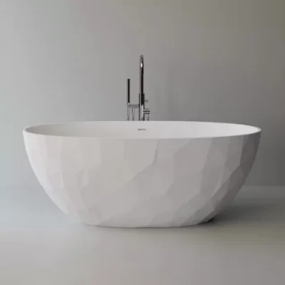 Cada freestanding Marmite Aruba 167x83 cm din compozit alb