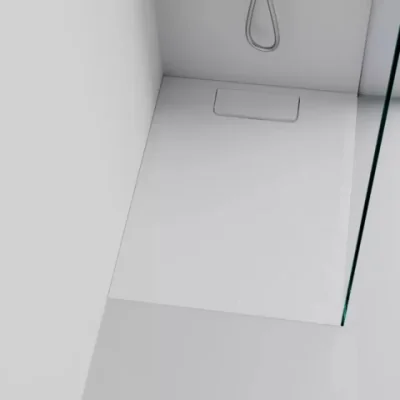 Cadita dus dreptunghiulara Marmite Bilbao alb 90x70 cm