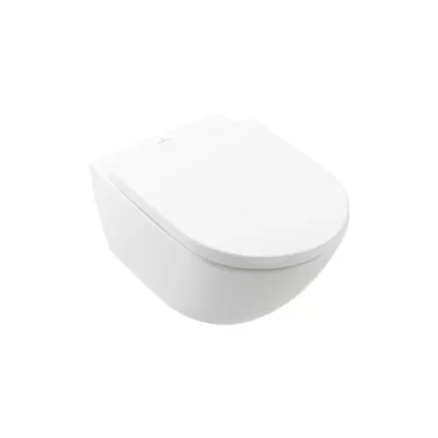 set vas wc suspendat villeroy boch subway 3 0 ceramicplus twistflush alb cu capac softclose