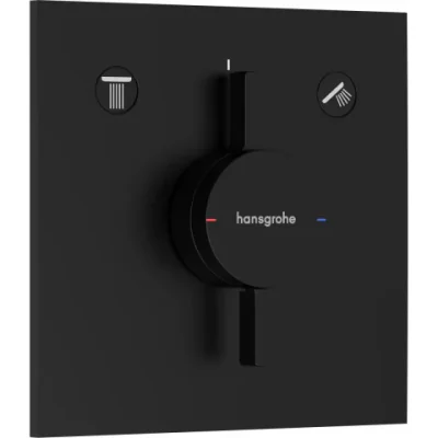 Hansgrohe DuoTurn E baterie cada-dus ascuns negru