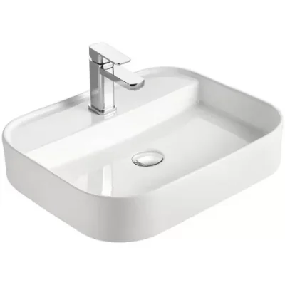 lavoar baie pe blat oval fluminia juno 55x45 cm