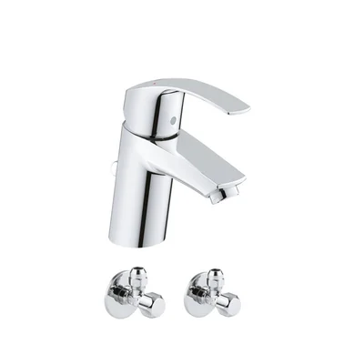 pachet complet baterie lavoar grohe eurosmart s 33265002 2 robineti coltar izolare 22018000