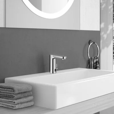 baterie lavoar senzor grohe eurosmart cosmo e mixare crom furtune flexibile alimentare la priza 36325002