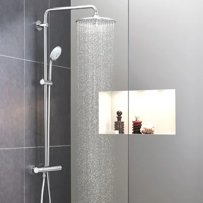 coloana cabina dus grohe euphoria 260 montare pe perete crom 3 tipuri de jet 27296003