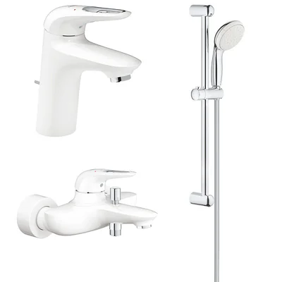 pachet 3 in 1 baterii baie grohe eurostyle marimea s alb maner decupat 33558ls3 33591ls3 27853003
