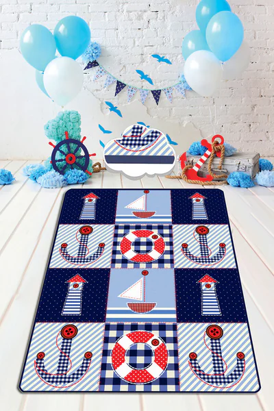 covor pentru copii ship 80x140 cm poliester multicolor