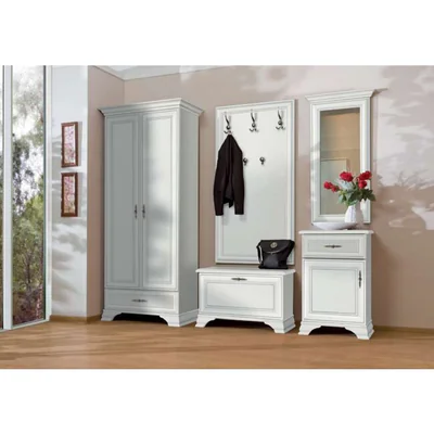 set cuier idento 5 piese functionale pal laminat si mdf dimensiuni variabile alb alpin