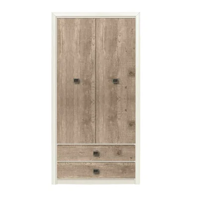 dulap koen ii cu 2 usi pal laminat 103 5x200 5x56 5 cm pin arizona si stejar nava