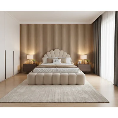 pat tapitat cu saltea gratis looka 160x200 cm crem cu somiera rabatabila lada depozitare