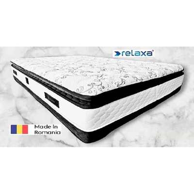 saltea lotus relaxa premium 160x200 cm hybrid pillow top inaltime 33 cm