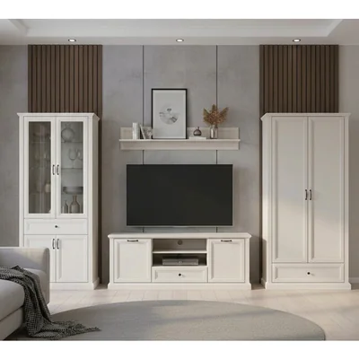 set living verona set complet mobilier clasic material mdf culoare cashmire