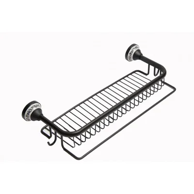 Suport gel de dus baie, culoare negru, Foglia