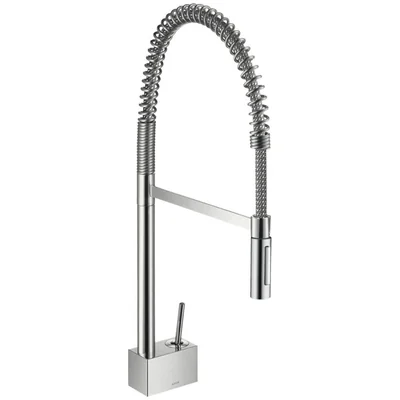 Baterie chiuveta bucatarie crom cu pipa flexibila Hansgrohe Axor Starck