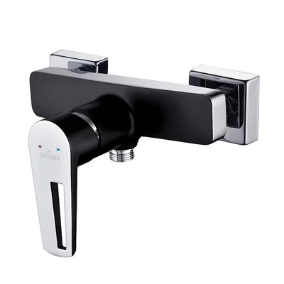 baterie dus cersanit mille negru crom lucios