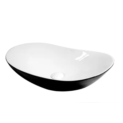 chiuveta baie pe blat alb negru fluminia my night