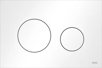 Clapeta de actionare Dual-Flush, alb mat, TECE Loop