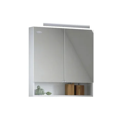 Dulap suspendat alb 65 cm cu oglinda si 2 usi KolpaSan Evelin