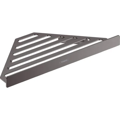 Etajera de colt pentru gel de dus baie culoare negru periat Hansgrohe AddStoris 41741340