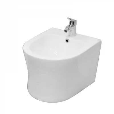 bideu suspendat cu preaplin si fixare ascunsa alb fluminia isolda