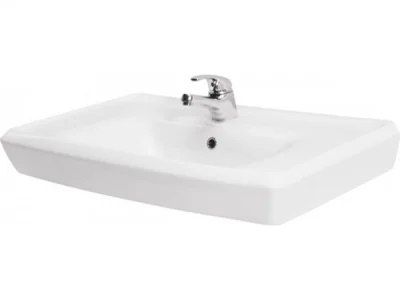 lavoar baie pentru mobilier alb lucios 80 cersanit roma