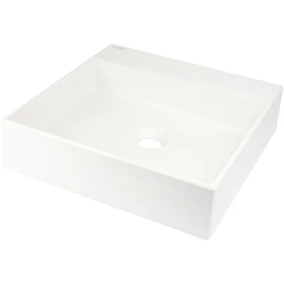 Lavoar pe blat compozit alb Deante Correo, patrat, 40 cm