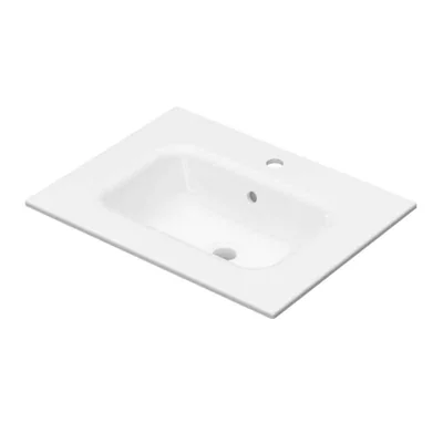 lavoar pentru mobilier 60 x 46 cm din ceramica slim alb fluminia