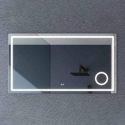 oglinda dreptunghiulara 120 cm cu iluminare led fluminia cleopatra