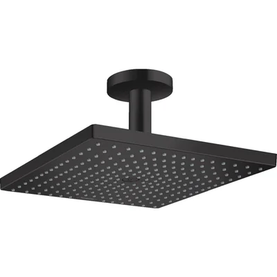 Palarie dus patrata cu brat dus vertical, culoare negru mat Hansgrohe Raindance E 26250670