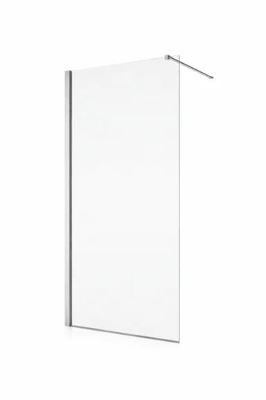 Paravan dus sticla walk-in 120x200 cm cu cadru metalic crom RONAL PUR