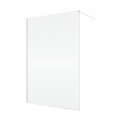 paravan dus sticla walk in 110x200 cm alb sticla 8 mm ronal easy