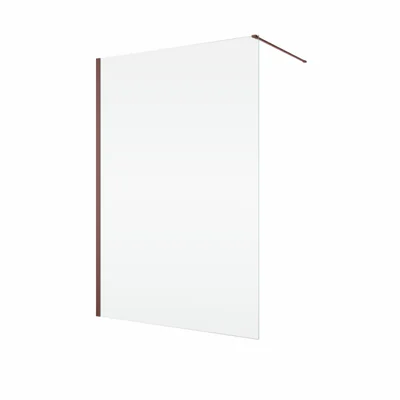 paravan dus sticla walk in 110x200 cm bordeaux metal sticla 8 mm ronal easy d40