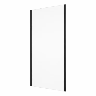 perete dus 70x200 cm sticla securizata cu grosimea de 6 mm profil negru mat ronal divera