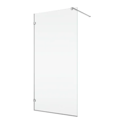 paravan de dus walk in 80x200 cm crom sticla transparenta montare dreapta ronal pur
