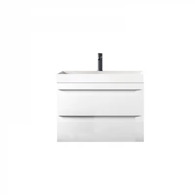 Set dulap baie cu lavoar inclus KolpaSan Naomi 60 cm, alb