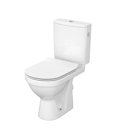 Set vas WC cu rezervor si capac SLIM soft close, cu alimentare laterala si evacuare orizontala, ZIP SimpleOn Cersanit