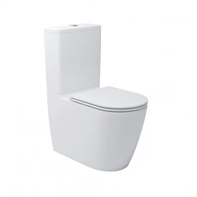Set WC monobloc cu rezervor si capac softclose, Vortex, alb Kielle Oudee