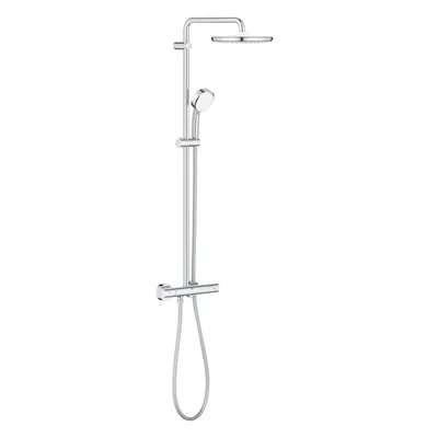 Coloana de dus crom cu baterie termostatata Grohe New Tempesta Cosmopolitan