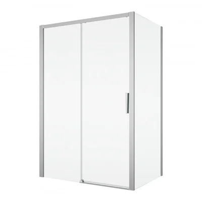 cabina dus crom lucios 130x80 cm usa culisanta grosime sticla 6 mm tratament anticalcar ronal divera