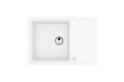 Chiuveta bucatarie compozit cu picurator, alb, Alveus Intermezzo 40