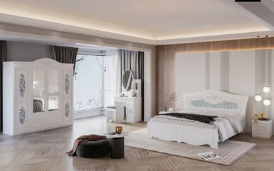 Dormitor ZQB-810 4 Usi Alb