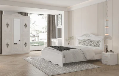 Dormitor ZQB-811 3 Usi Alb