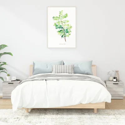 vidaxl noptiere 2 buc sonoma gri 40x39x40 cm