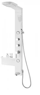 Panel dus cu hidromasaj Sanotechnik Ibiza 37,5x135,7x52 cm alb mat