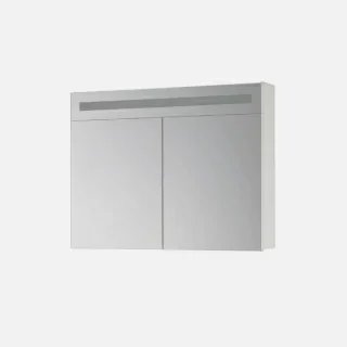 Dulap cu oglinda si iluminare led, Sanotechnik Fiora 70x70x15 cm