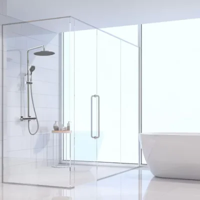 Sistem dus Ramon Soler Spania Blautherm cu baterie termostatata