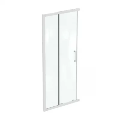 Usa cabina de dus culisanta Ideal Standard Connect 2 90x90 cm profil alb mat